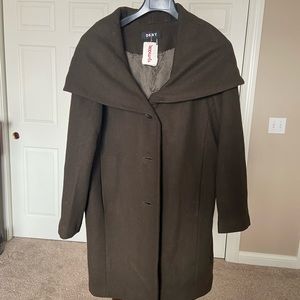 DKNY forest green winter jacket